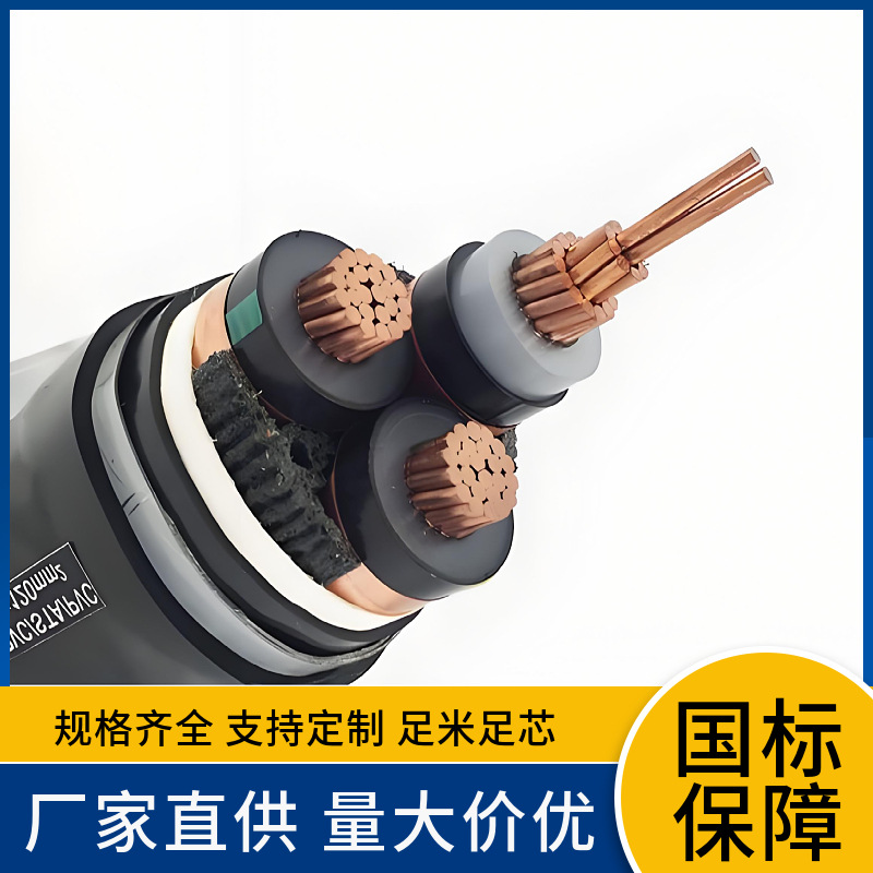 ZCYJV ZRYJV22 6/10KV 8.7/15KV铜芯钢带铠装中高压电力电缆