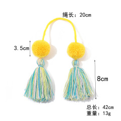 Cashmere Tassel Pompom Plush Ball Accessories for Bags & Luggage – DIY Small Polyester Tassels