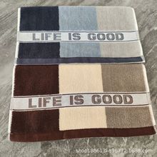 厂家批发毛巾纯棉洗脸家用宽条毛巾加厚礼品LOGO绣字洗脸洁面毛巾