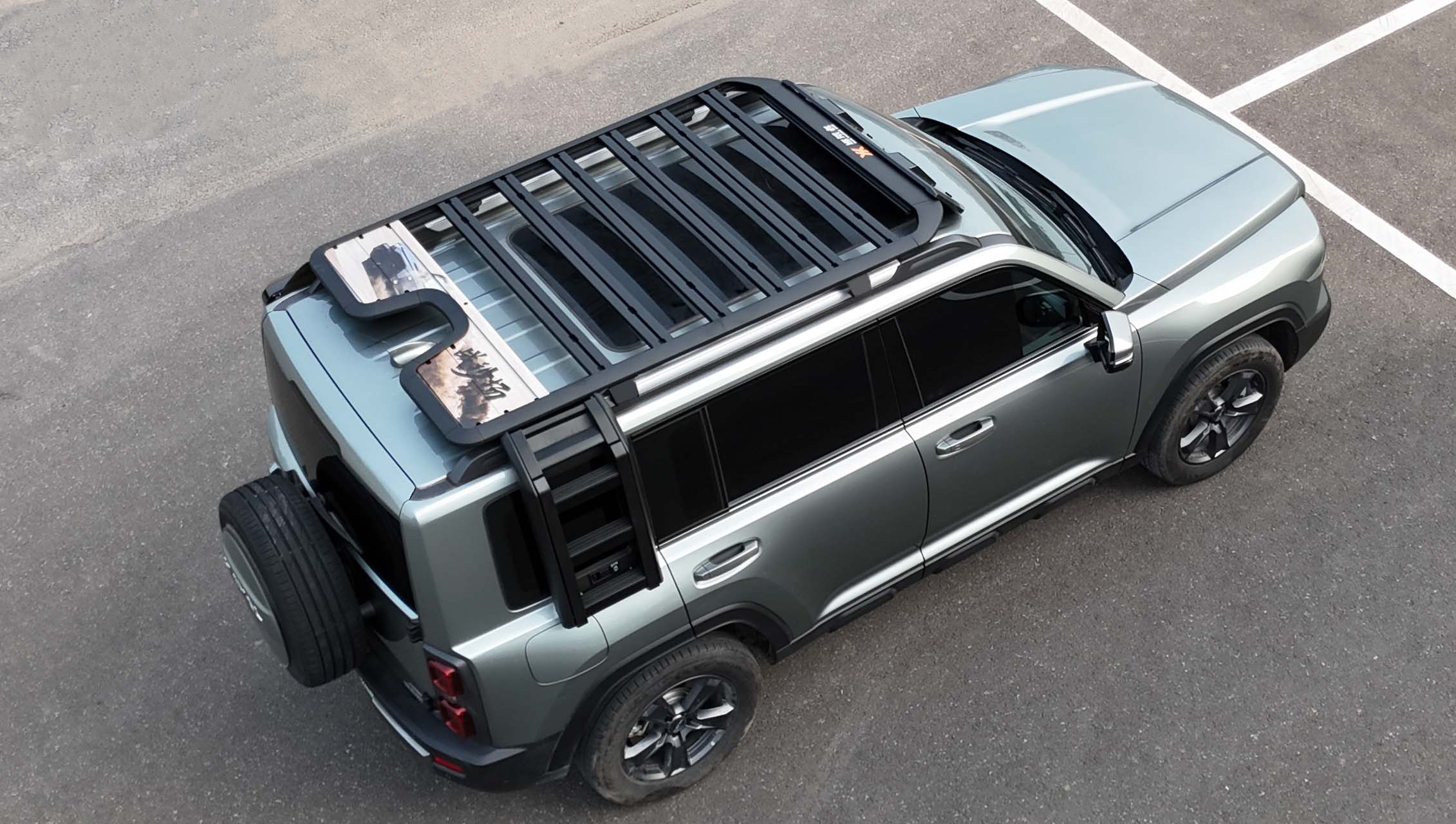 Haval Raptor Roof Platform, Roof Rack, Luggage Rack, Side Ladder, Haval School Bag, Mecha Net Side Tent Modification