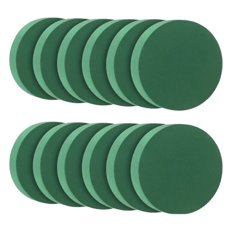 Espuma floral cilíndrica, kit de material base para arreglos florales navideños, base para flores, resina fenólica, espuma floral absorbente, espuma floral redonda