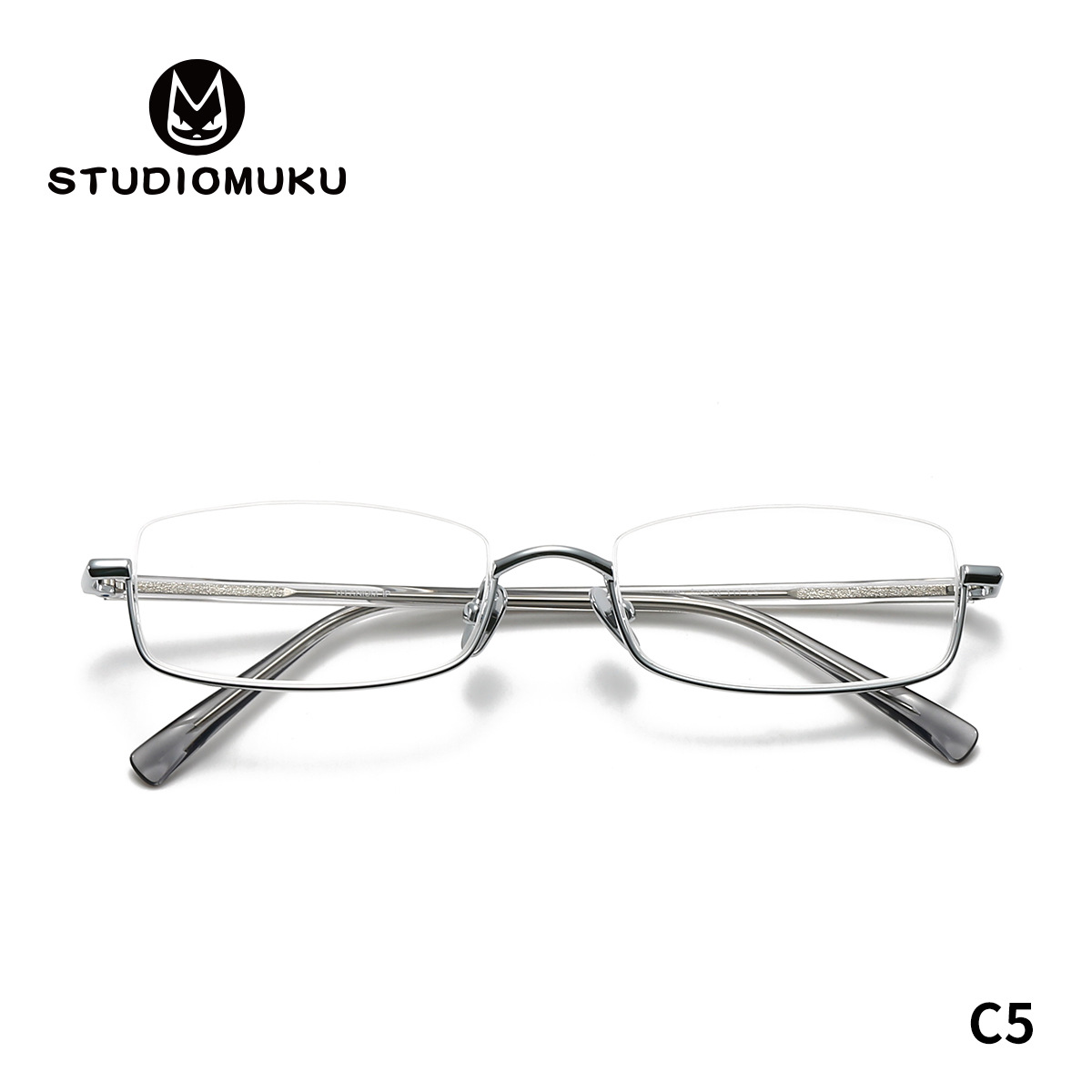 STUDIOMUKU gafas de madera cool marco de gafas de mujer cómodo medio marco de gafas retrógrado marco de gafas de hombre