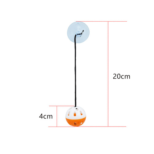 Cross-border Crocodile Dragon Toy Reptile Animal Bell Ball with Suction Cup and Rope Lizard Small Animal