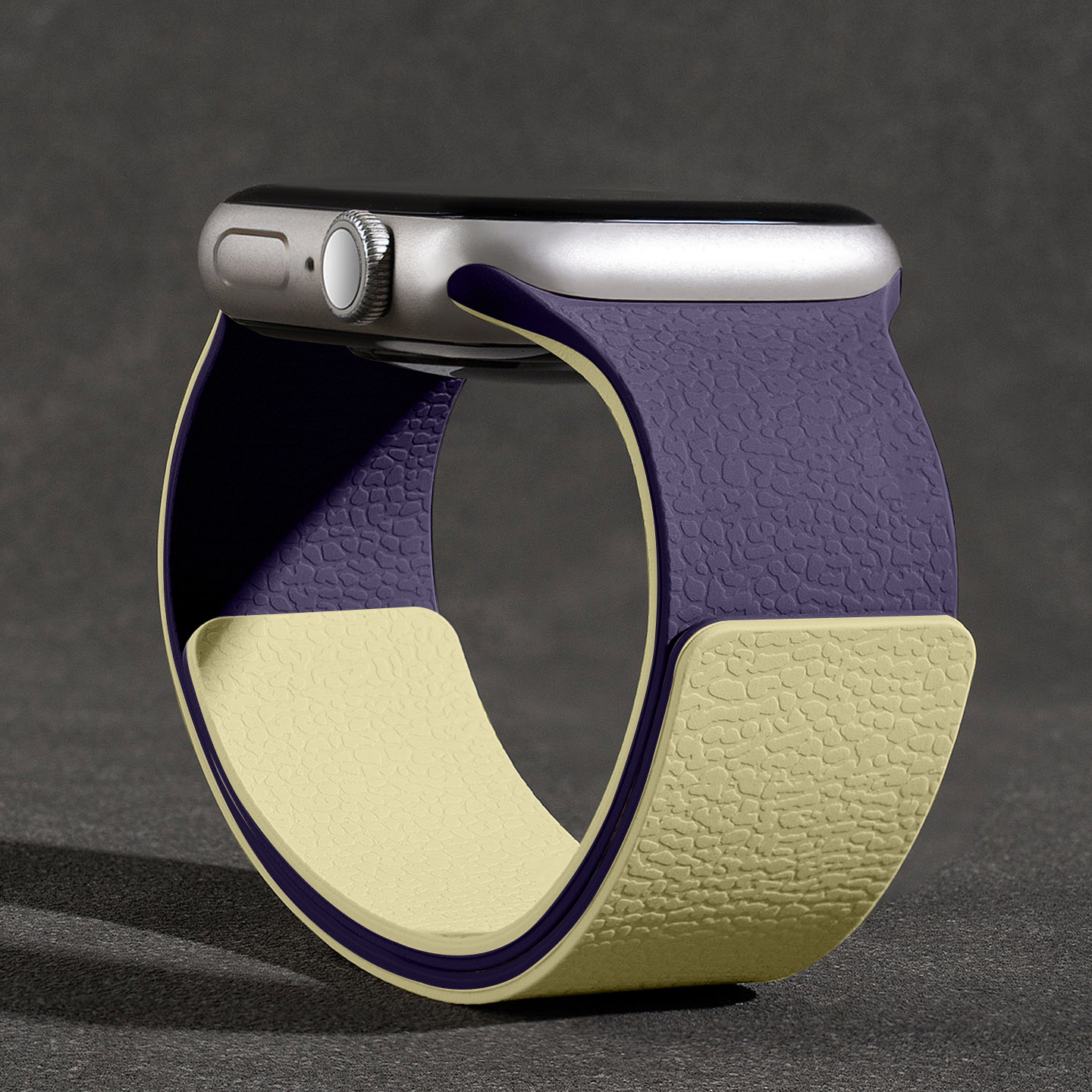 Aplicable a Apple S11 correa litchi iwatch10 color matching S9 absorción S8 silicona S10 nuevo SE deporte