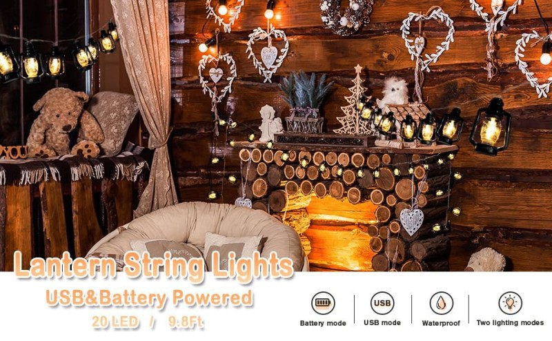 Led Kerosene Bottle String Lights For Holiday Decor And Camping_voghion.com