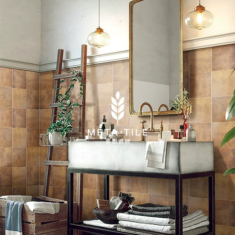 Французский замок, кирпич, ретро, ​​200X200, напольная плитка, старый балкон, ванная комната, туалетная плитка, матовая нескользящая плитка B&B