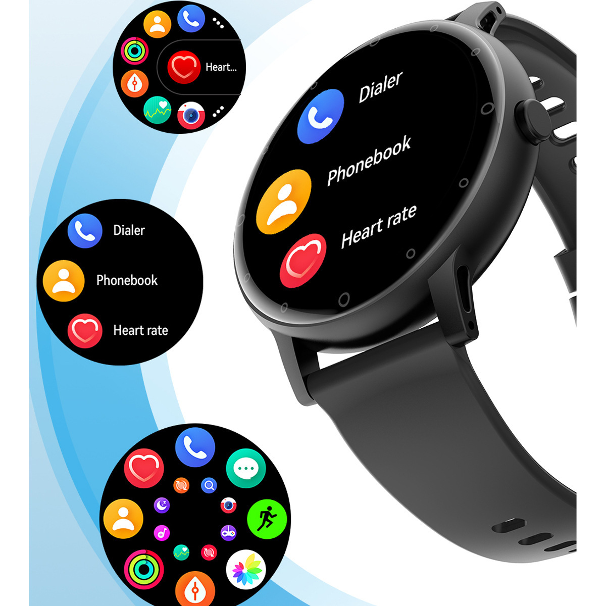 Reloj inteligente con pantalla a color S88, reloj inteligente con llamadas Bluetooth D10