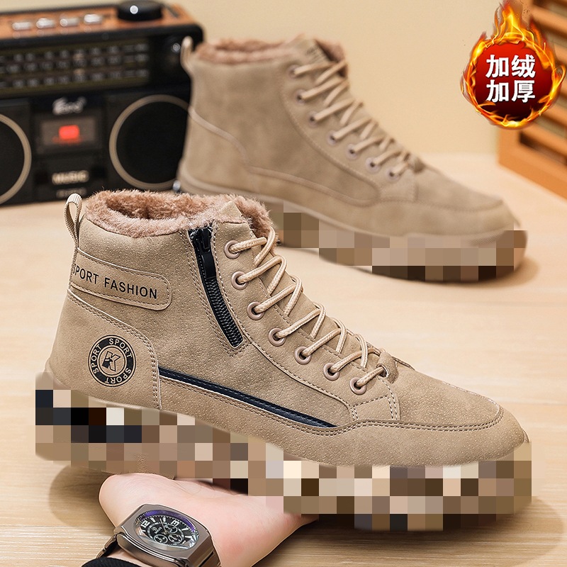 2025 nuevos zapatos casuales de hombre transpirables diarios versátiles zapatos de trabajo de invierno de otoño zapatos de hombre botas de moda Martin