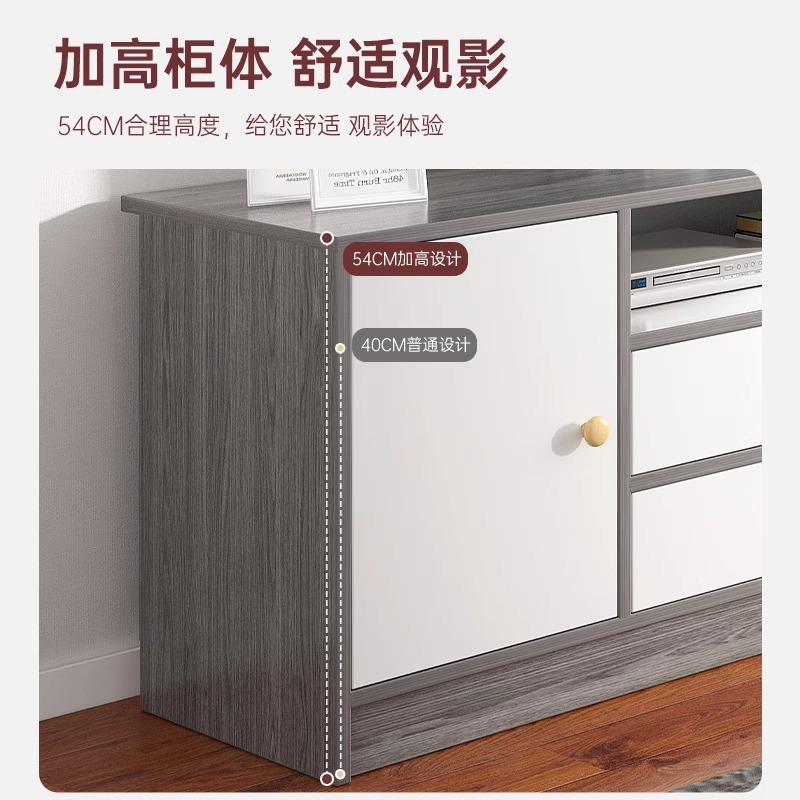 Gabinete de televisión, armario de almacenamiento moderno simple y alto, sala de estar, dormitorio pequeño, nuevo gabinete de televisión.