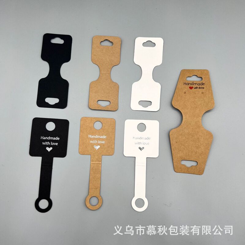 Cross-Border Spot with Sticky Packaging Card Hair Band Necklace Bracelet Jewelry Folded Jewelry Paper Card Display Card Wholesale