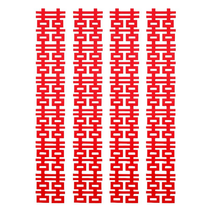 Войлочный счастливый персонаж Украшение свадебной комнаты Длинный цельный счастливый персонаж Нетканые свадебные принадлежности Спальня Гостиная