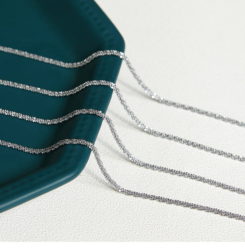 6g Weight Jewelry Set Classification Necklace + Jewelry Quantity Casual Occasion Titanium Steel Material Solid Color Pattern Women's Gender Plating Design Simple Style Style Wholesale Jewelry Simple Style Solid Color Titanium Steel Plating Jewelry Set 9