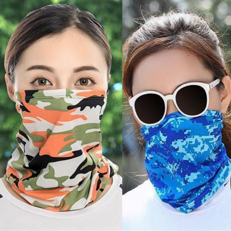 Hielo seda turbante mágico de verano deportivo al aire libre para hombres y mujeres cuello pañuelo de bicicleta máscara de pesca cuello delgado comercio exterior