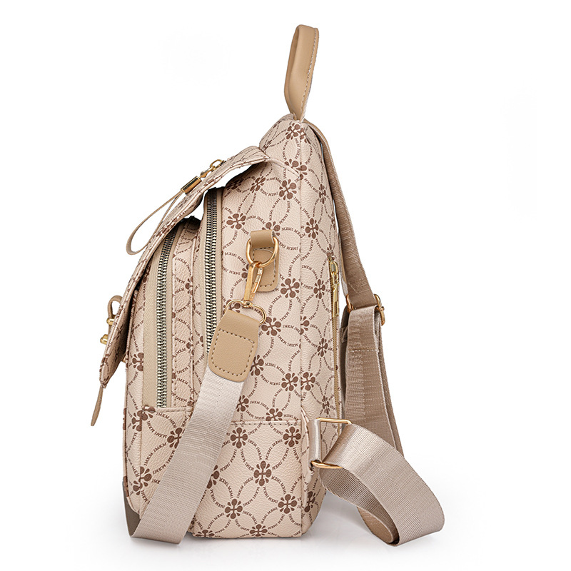 Mochila multiusos para mujer 2024 nueva moda salvaje para mujer mochila pequeña versión coreana de cuero suave mochila de viaje de gran capacidad