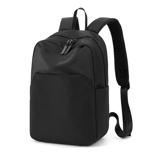 Cross-border Hong Kong style casual solid color backpack outdoor travel lightweight small backpack Japanese trendy men's solid color backpack