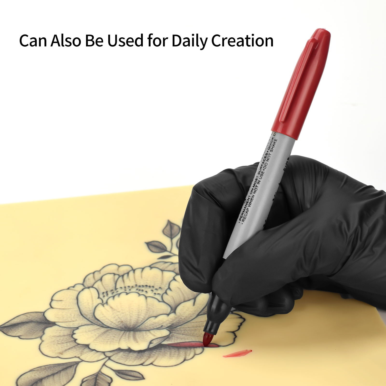 Tatuaje marcador 12 color pluma no borrable marca marcador impermeable no se desvanece dibujo pluma herramienta WS0219