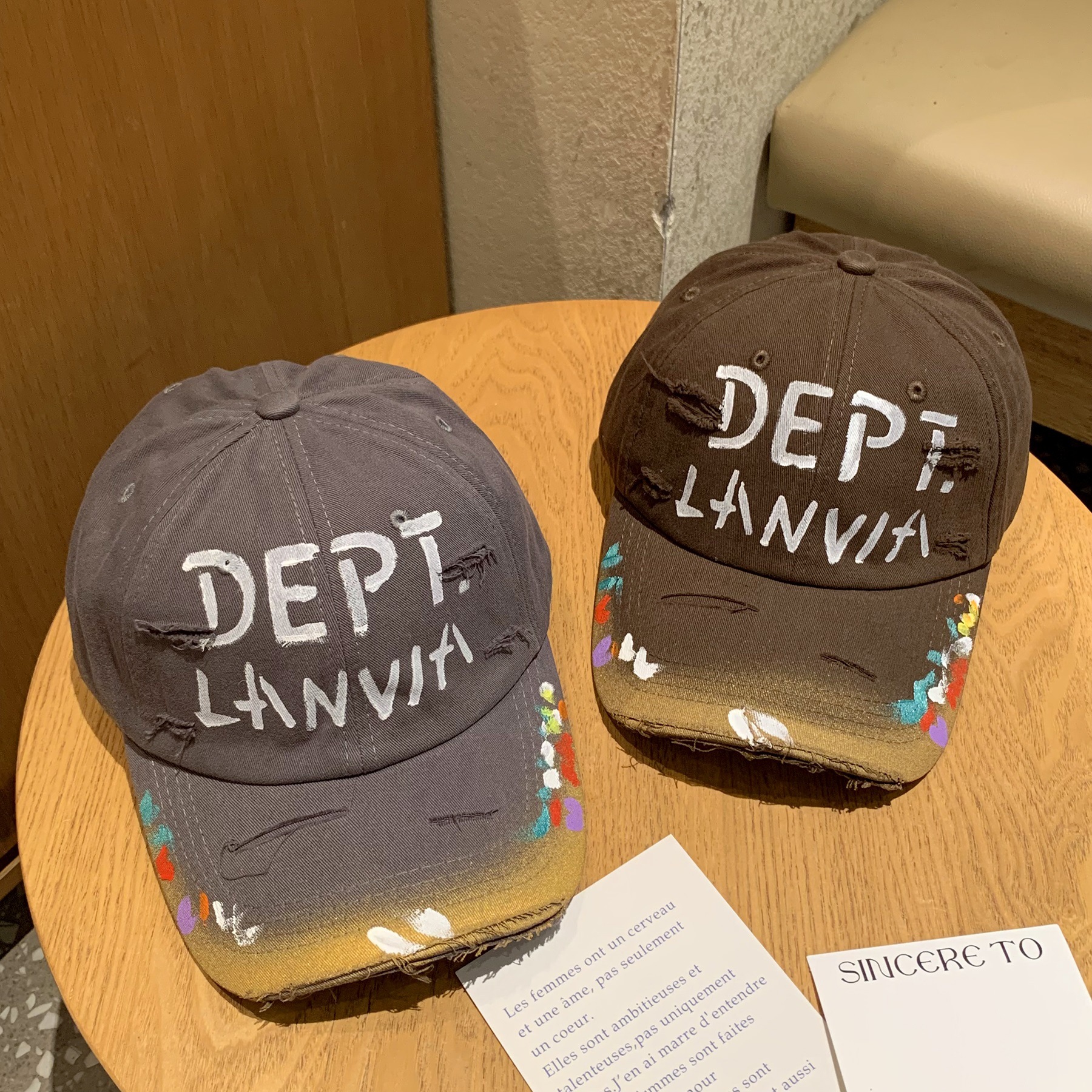 Diseño de nicho de cabeza grande gorra de béisbol agujeros americanos para hombres verano cara pequeña gorra de boca de pato negro