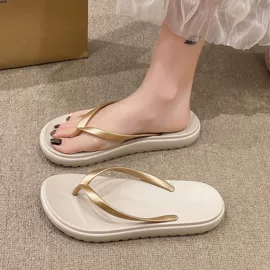 厚底拖鞋;平底凉鞋;女式休闲单鞋