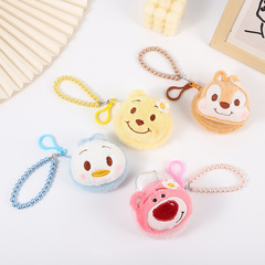 Colorful Beads Flowers Animal Head Headphones Bag Fashion Solid Color Mini Wallet Smartphone Monkey Plush Doll Coin Purse Wholesale