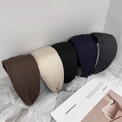 厚手版 ~ 高級感のあるワイドヘアのカチューシャ女性2025新型高頭トップの髪飾り滑り止め髪のカチューシャ
