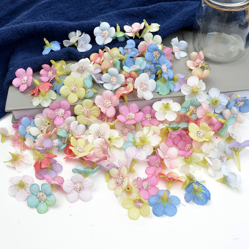 Artificial Flowers, Small Daisies, Cherry Blossoms, Silk Flowers, Fake Flowers, Decorative Flowers, Small Flowers, DIY Handmade Flower Wreaths, Corsage Accessories, Materials
