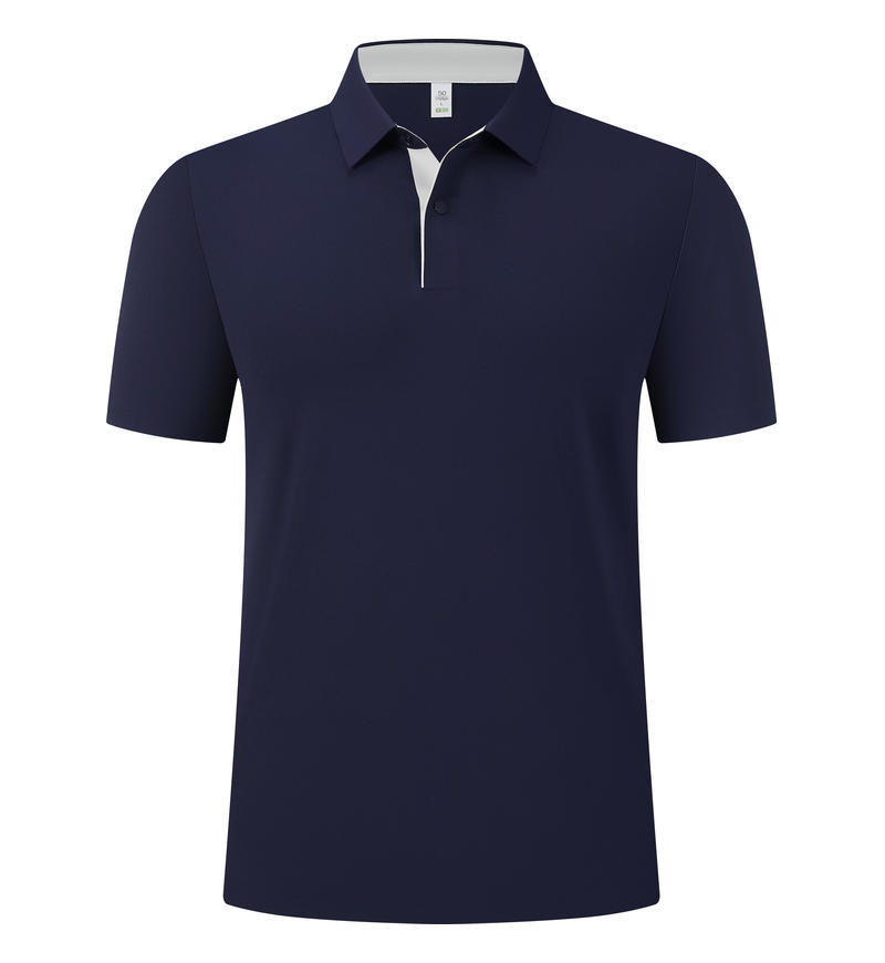 170 gramos de Sante pequeño arrugado puerta de contraste sin marcas polo camisa de oficina personalizada ropa de trabajo impresa bordada LOGO