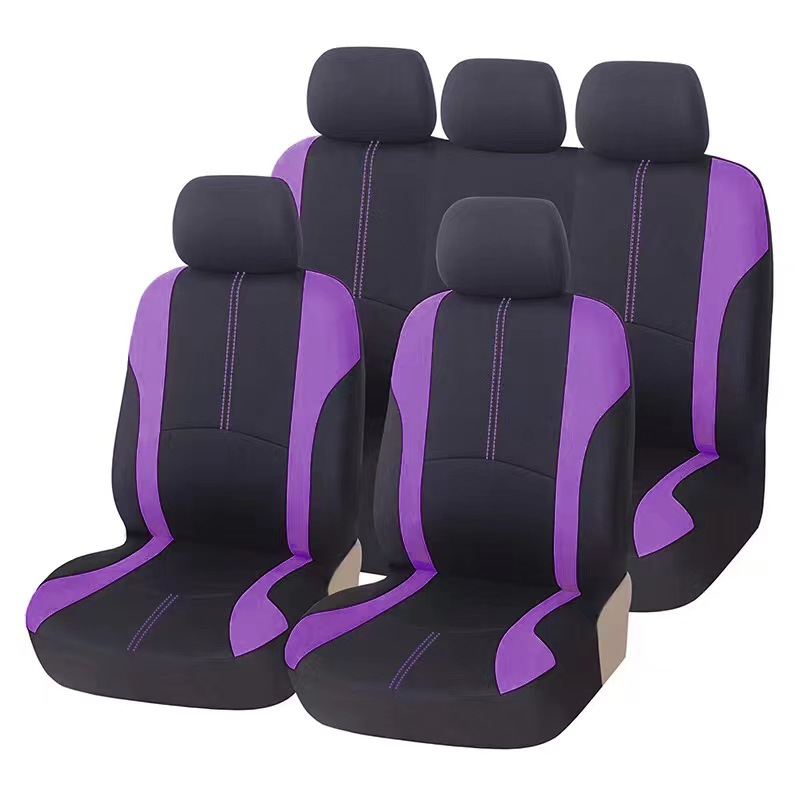 Universal Cross-Border Foreign Trade Car Seat Cover Factory for Mexico, Temu, Europe, America, and Russia, with Vertical Stripe and Pressed Waistline Design