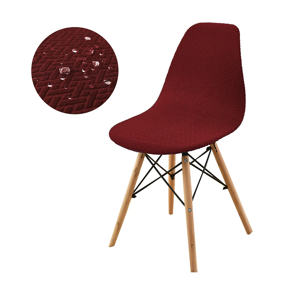 Растяжимый водонепроницаемый чехол для стула Eames shell, вязанный T-образной вязкой, эластичная нескользящая посадка, многоцветный