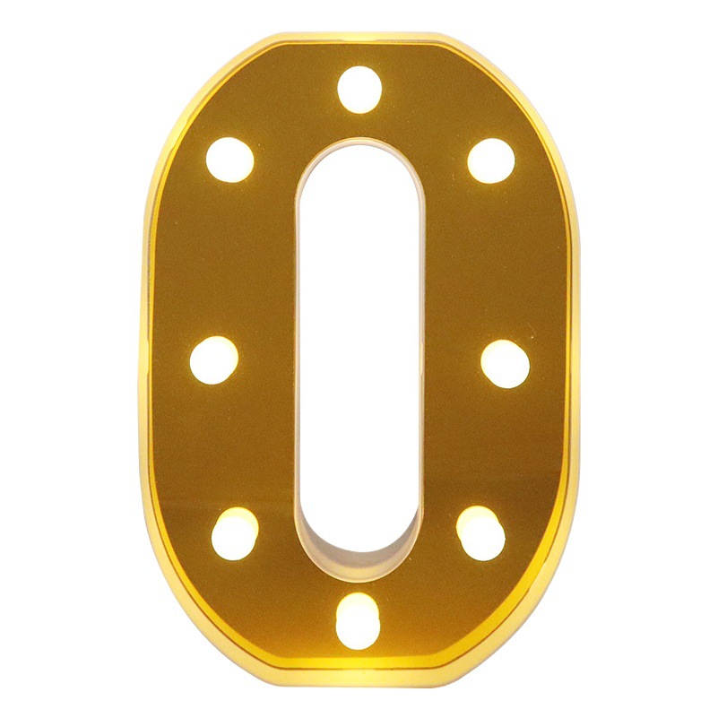 Lámpara LED Decorativa de Letras y Números de Plástico para Fiestas, Cumpleaños y Eventos image 1