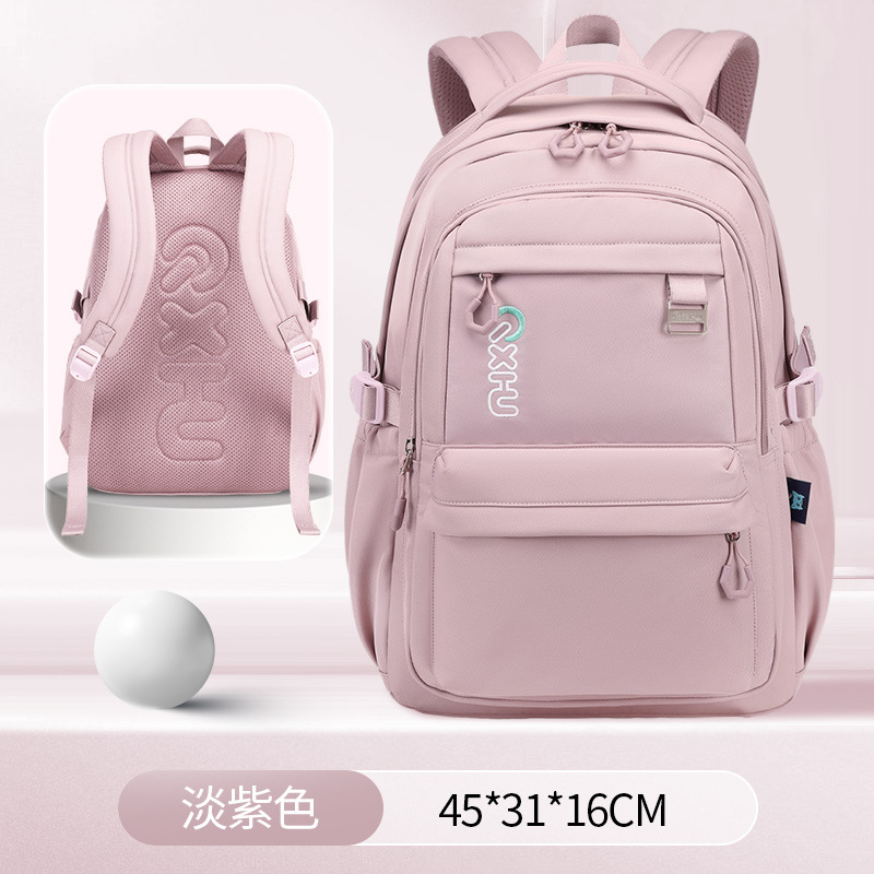 2024 nuevos niños de la escuela primaria mochila de las niñas mochila impermeable resistente al desgaste de gran capacidad Oxford