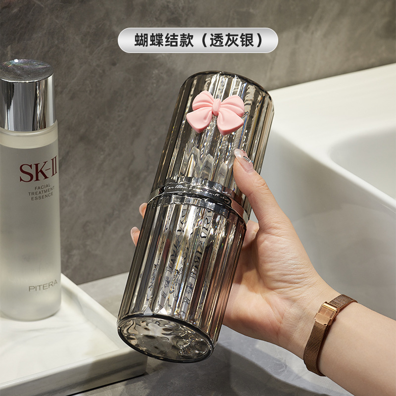 bydoll lujo ligero viaje taza de lavado cepillo de dientes pasta de dientes taza caja de almacenamiento de taza de dientes portátil taza de enjuague bucal