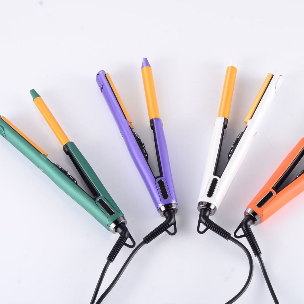 Morgan plastic hair root fluffy curved ceramic glaze shape hair curler hair root raise hair curler electric curler cross-border