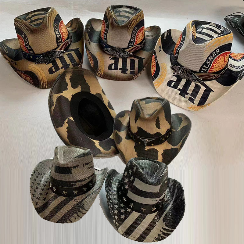 3780g Weight Fedora Hat Hats Type Holiday, Daily Occasion Viscose Fiber Material National Flag Pattern Summer Season Unisex Gender Retro Style Curved Eaves Rim Unisex Retro National Flag Curved Eaves Fedora Hat 22