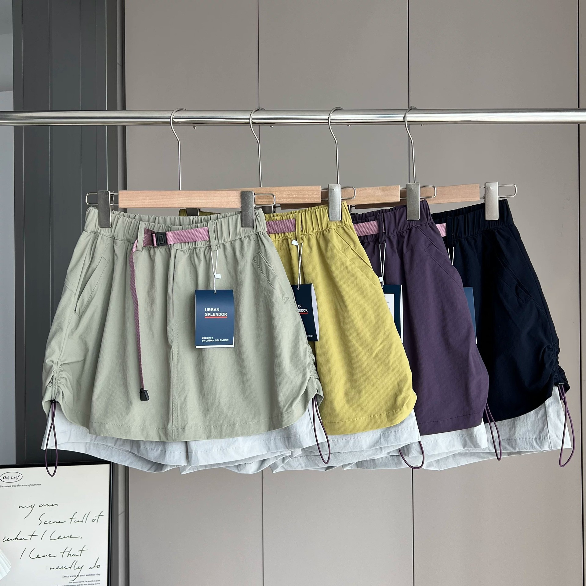 2026 Summer New Mountain-Style Outdoor Elastic Waist Anti-Exposure Breathable Quick-Dry Sports Casual Shorts Skirt Pants for Women