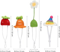 Hamster Hat Knitted Small Animal Hat Snake Hat Mouse Hat Mini Hat Whiskered Dragon Hat Pet Snake Reptile Small Hat