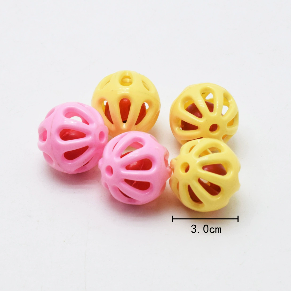 Plastic plush toy with accessories, small bell, 4.2cm, pet