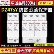 德力西浪涌保护器DZ47SY防雷电涌开关2p家用4p避雷器20KA40KA家用