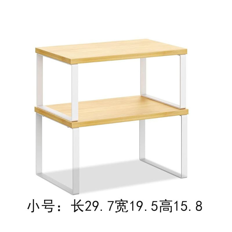 Estante de sala de estar en stock Estante de cocina Estante de condimento Estante de almacenamiento de escritorio multipropósito de madera Estante de almacenamiento de armario image 8