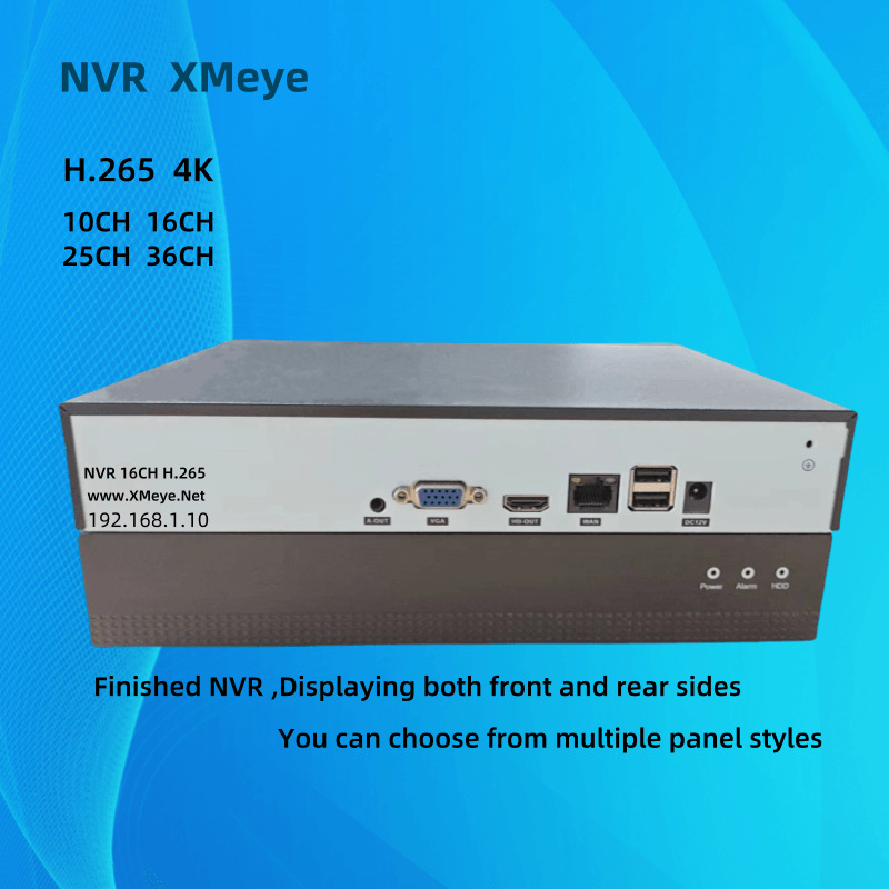 NVR ağ video kaydedici XMeye fabrikası çeşitli POE Avrupa ve Amerika ihracat izleme sunucusu 9 kanal 36 kanal tam seri 4K yüksek çözünürlüklü