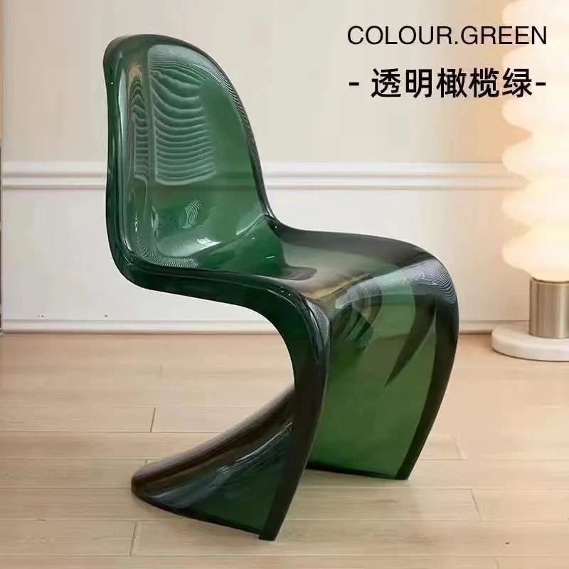 北欧家用餐椅轻奢高级感潘东椅设计师椅子餐桌椅网红潘通椅化妆椅|undefined
