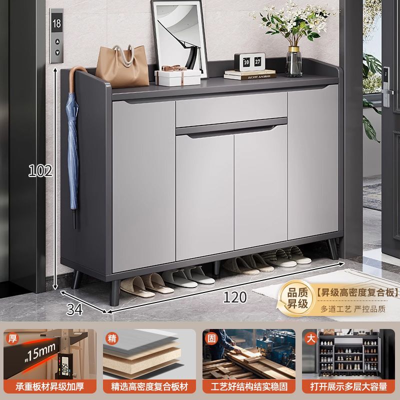 鞋柜家用门口室内新款2025爆款入户储物柜靠墙玄关柜一体收纳鞋架|undefined