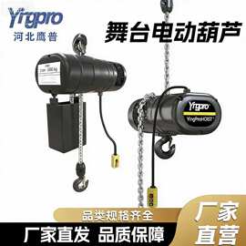 鹰普舞台电动葫芦剧场灯光表演专用吊机超轻倒挂黑色舞台电动葫芦