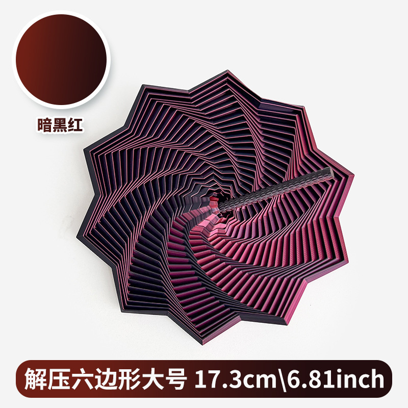 跨境热销减压3D打印感官烦躁之星六边形带手柄解压多边形玩具批发|undefined