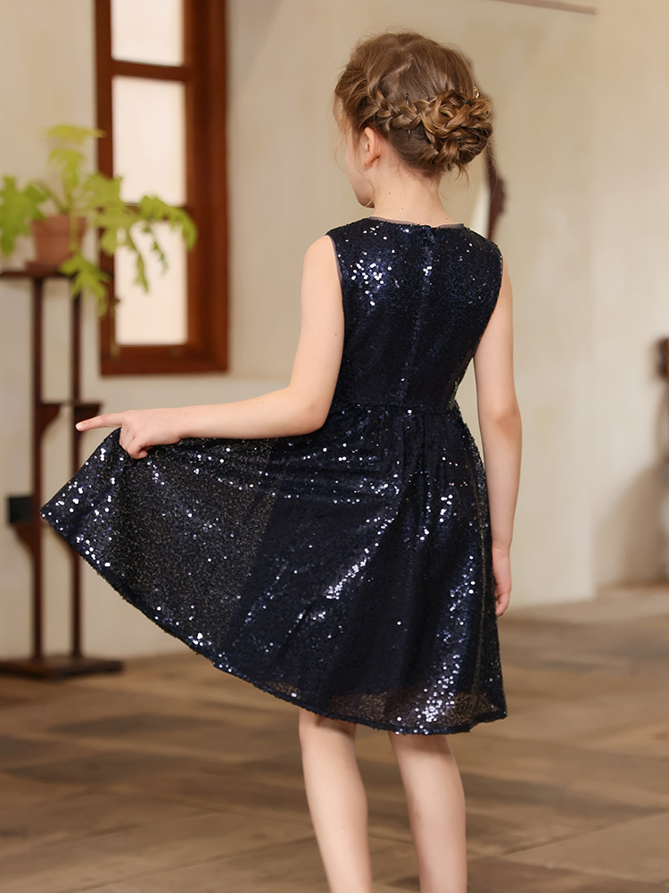 Vestido para niños, vestido de princesa, nuevo vestido de verano para niñas, traje de piano, temperamento de anfitrión, vestido de noche de pasarela