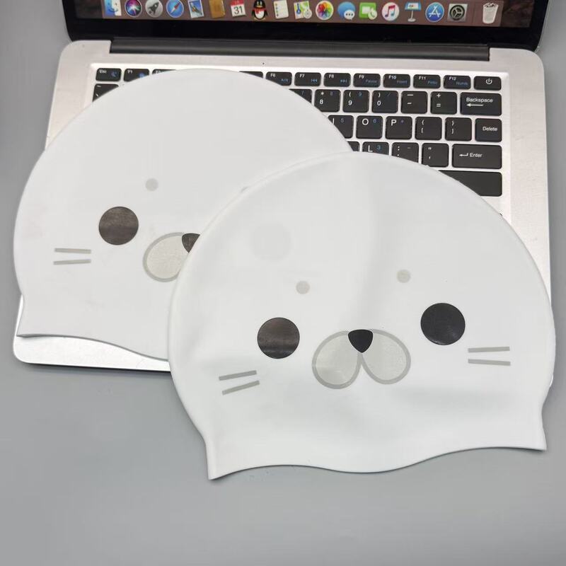 New Cute Little Seal Silicone Swimming Cap for Women, Waterproof, Comfortable, Ear-Protecting, Suitable for Adults with Large Head Circumference New Cute Little Seal Silicone Swimming Cap for Women, Waterproof, Comfortable, Ear-Protecting, Suitable for Adults with Large Head Circumference
