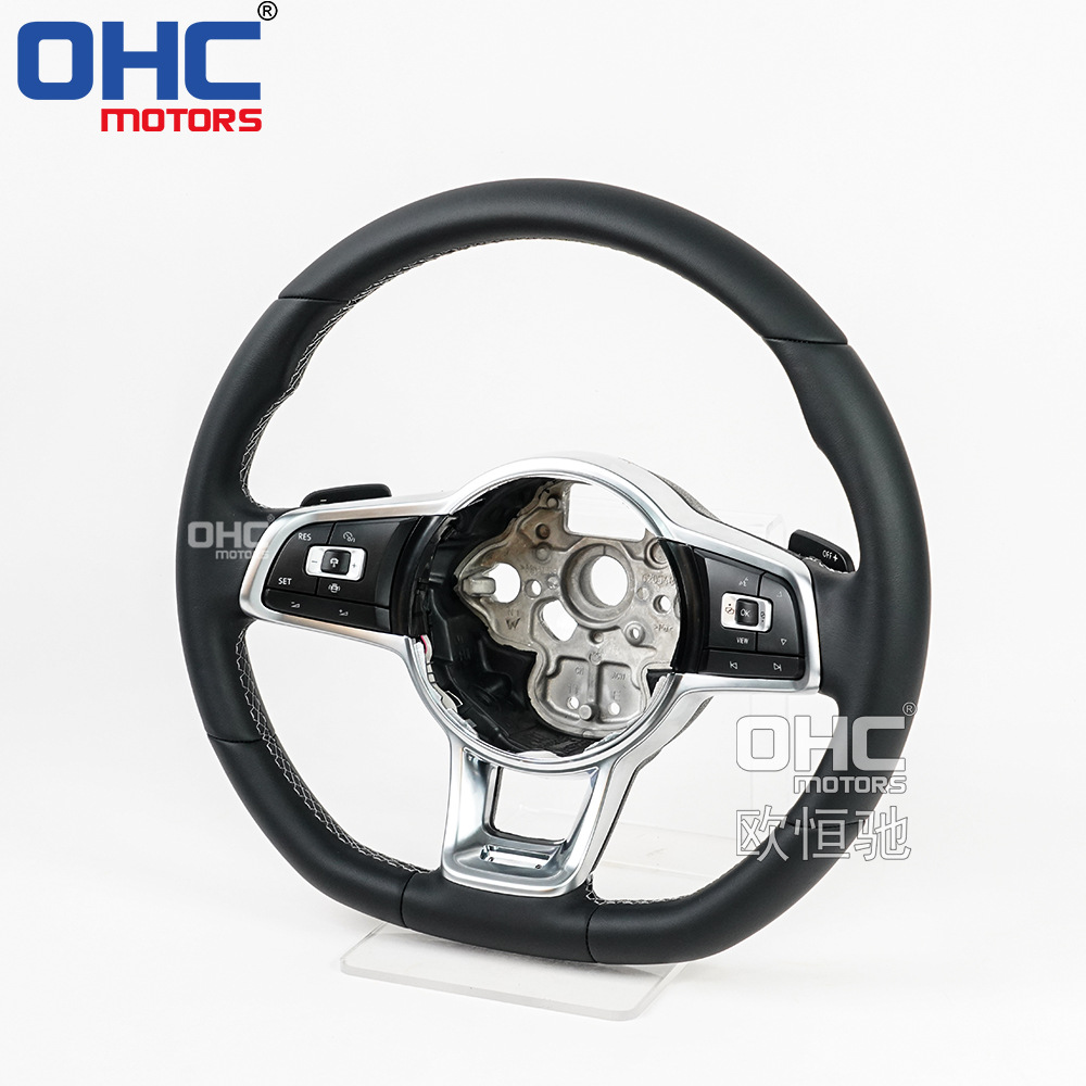 Applicable to Volkswagen GTI MK7.5Jetta Passat golf Touareg full leather steering wheel old modified