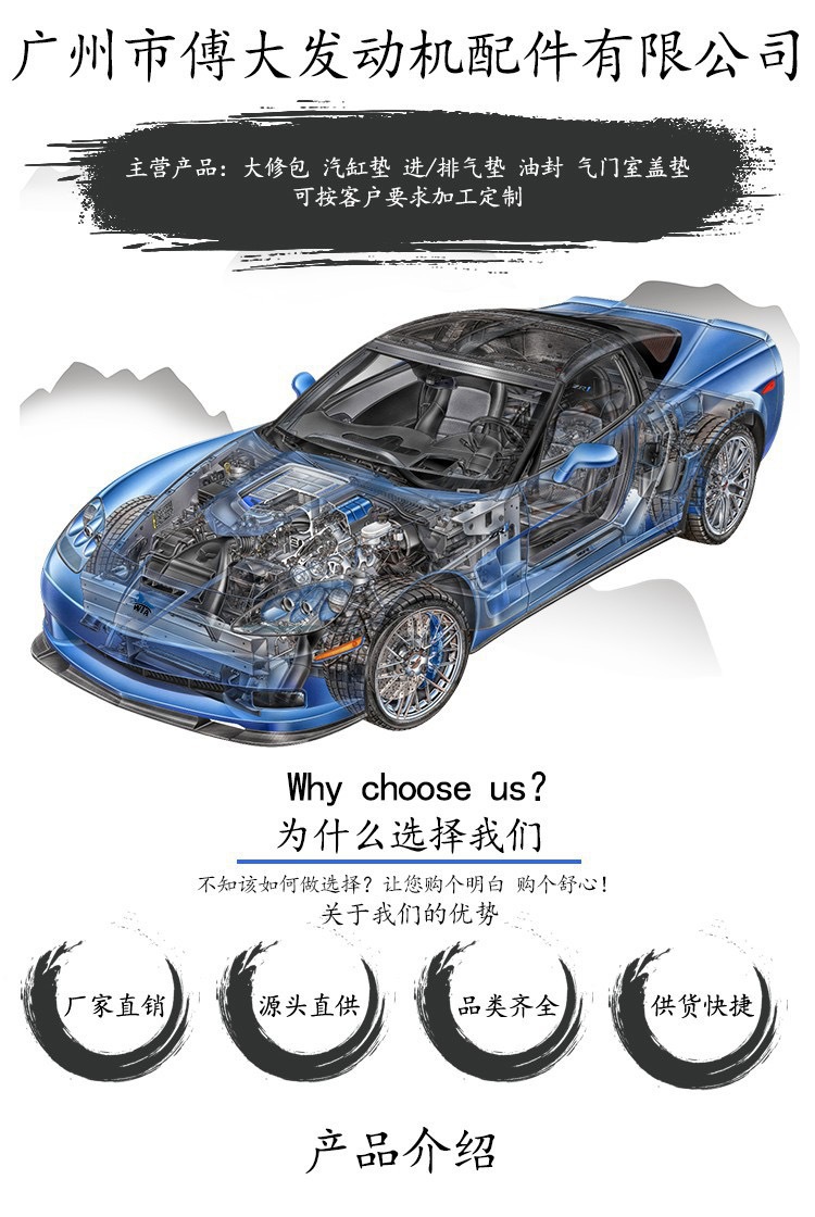 A0A01-Ma70A Is Suitable for Navara Zd30Ddti Engine Overhaul Kit 10101-2W225 2W227