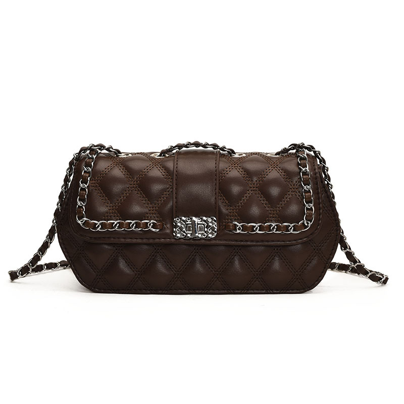 Bolso de textura para mujeres 2025 nuevo nicho de diseño de bolso de mochila popular este año, bolso de cadena bordada de diamante