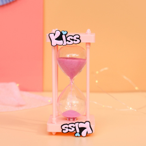 Cartoon four-column hourglass creative home living room decoration ornaments children's toys student daze hourglass plastic ornaments