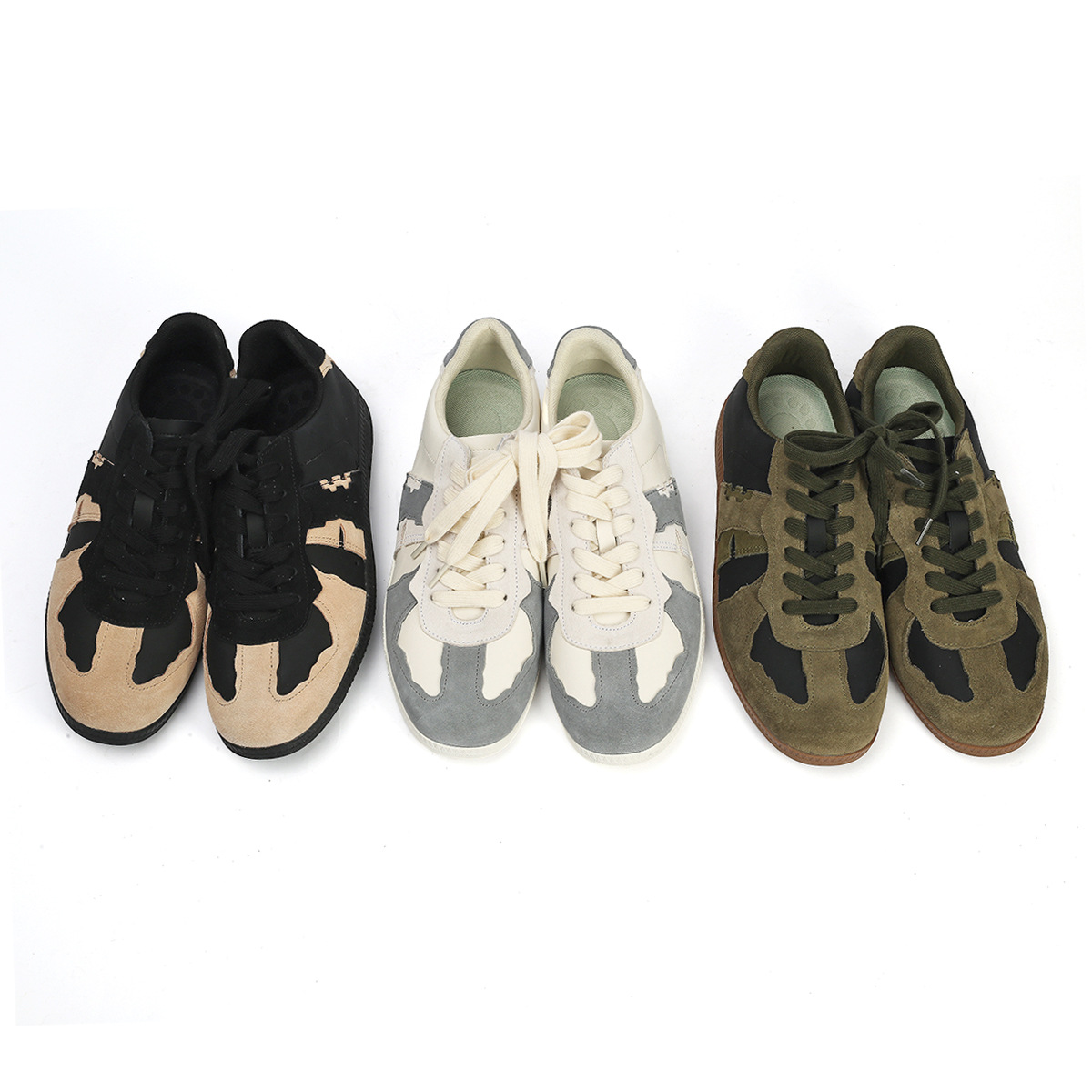 Dexun scarpe sneakers di nicchia basse con suola morbida per uomo e donna scarpe retrò all-match alla moda scarpe casual in pelle scamosciata con suola piatta_voghion.com